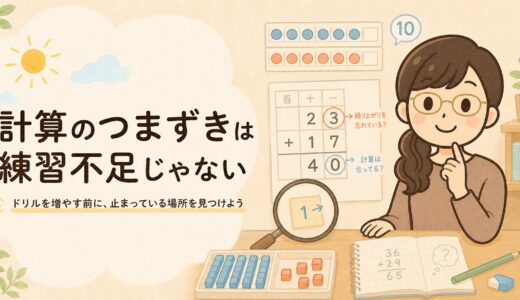 計算のつまずきは練習不足じゃない｜ドリルを繰り返しても速くならない理由